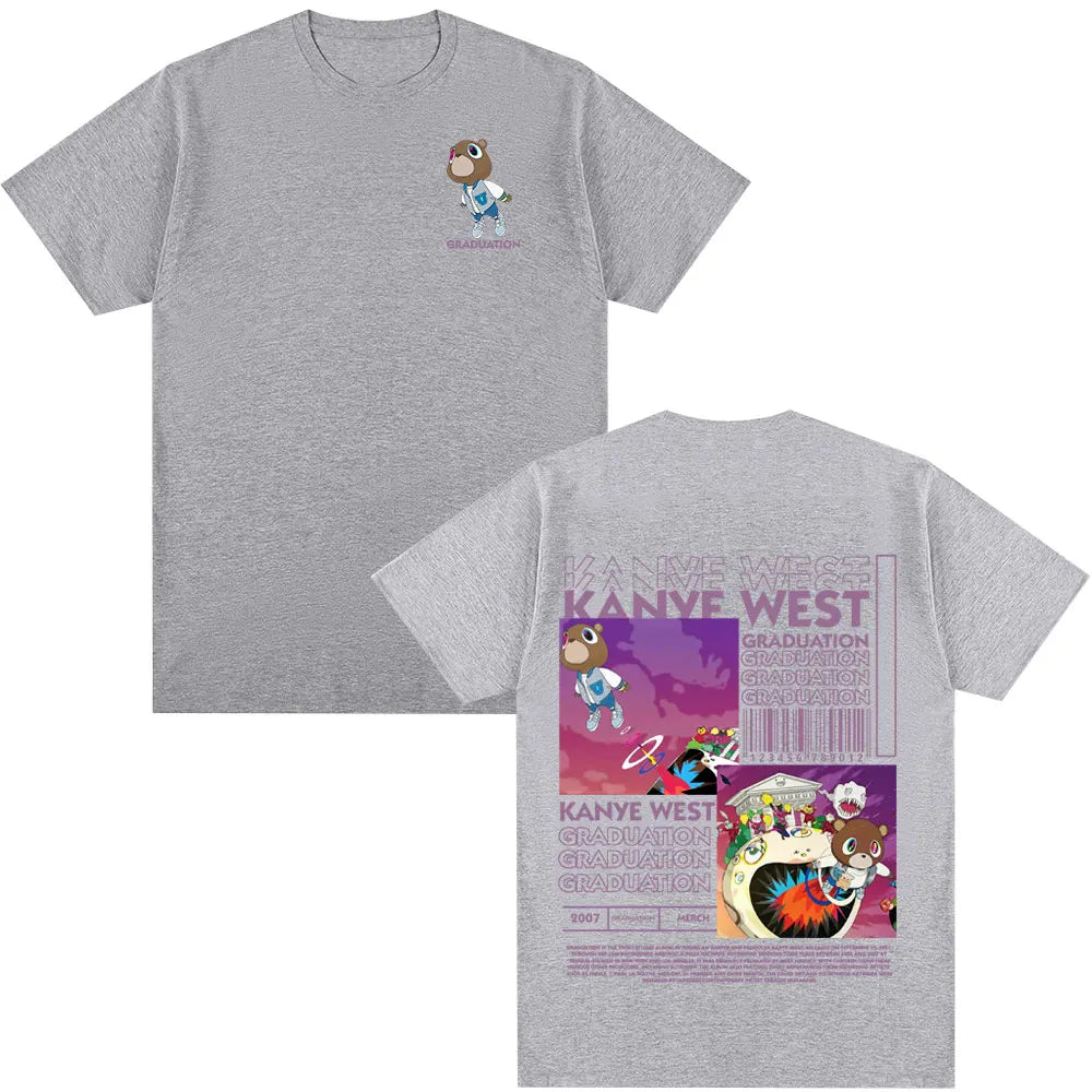 Kanye West Graduation Bear Print T Shirt