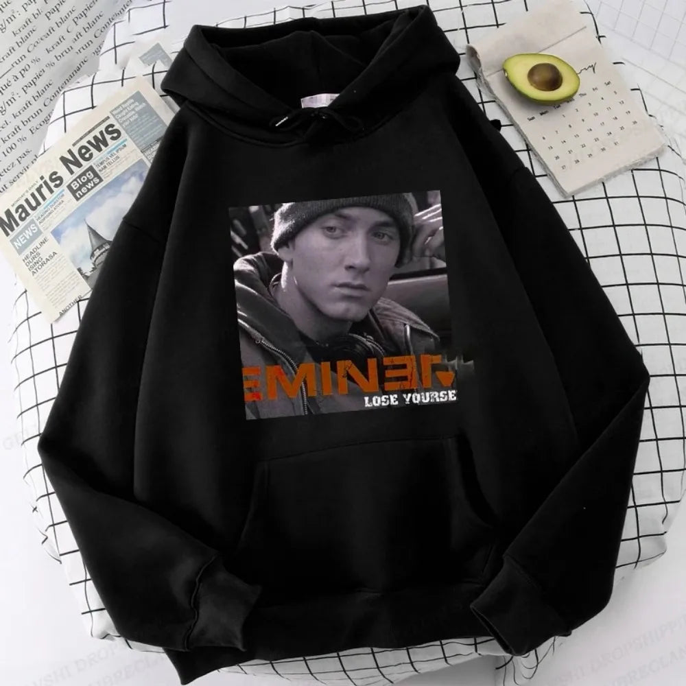Eminem Print Hoodie Men