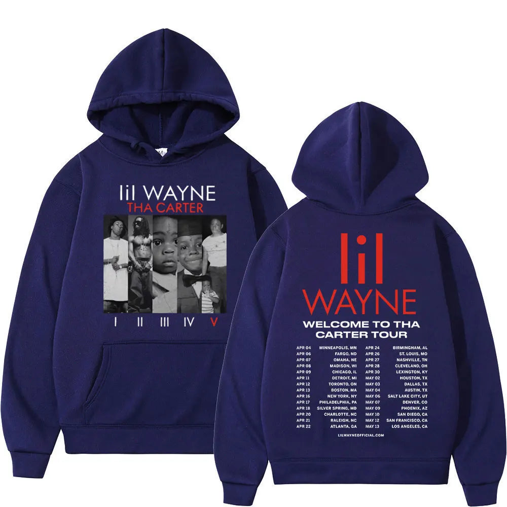 Rapper Lil Wayne Double Sided Print Hoodie