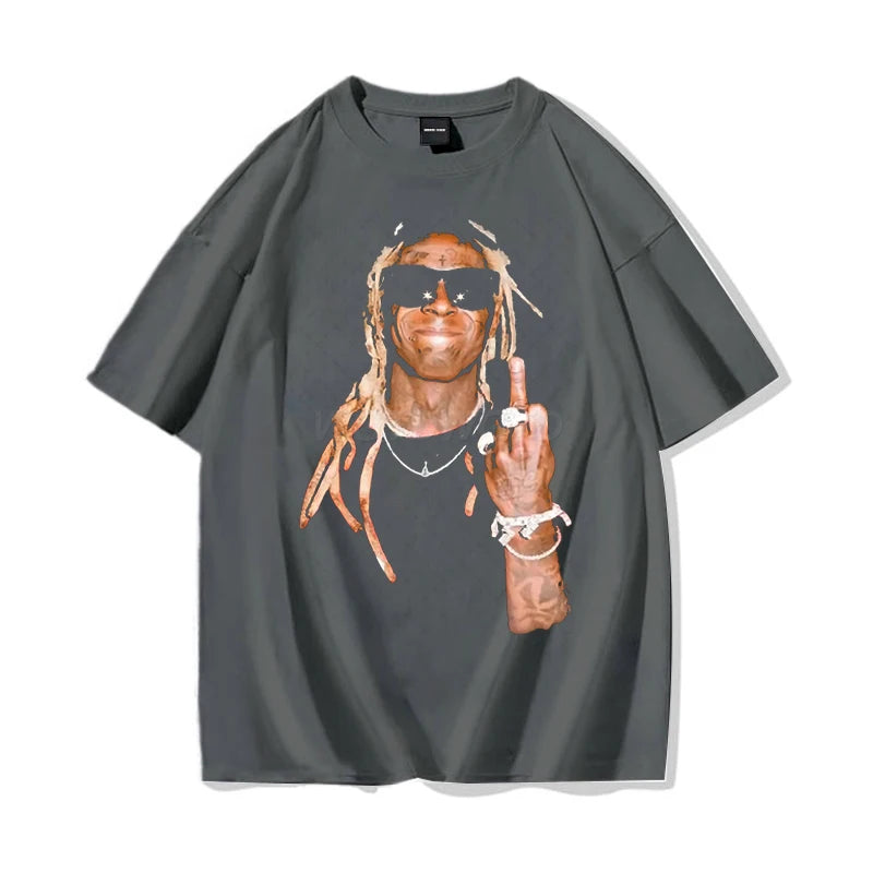 Lil Wayne Graphic T Shirt Printed Vintage Oversized