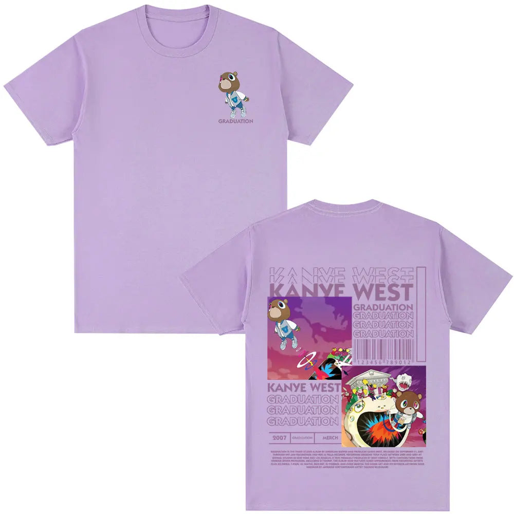 Kanye West Graduation Bear Print T Shirt
