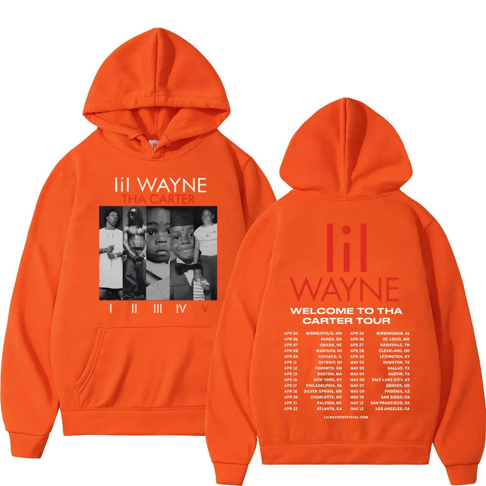 Rapper Lil Wayne Double Sided Print Hoodie
