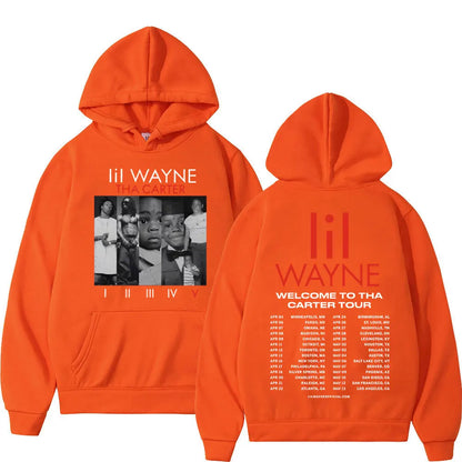 Rapper Lil Wayne Double Sided Print Hoodie