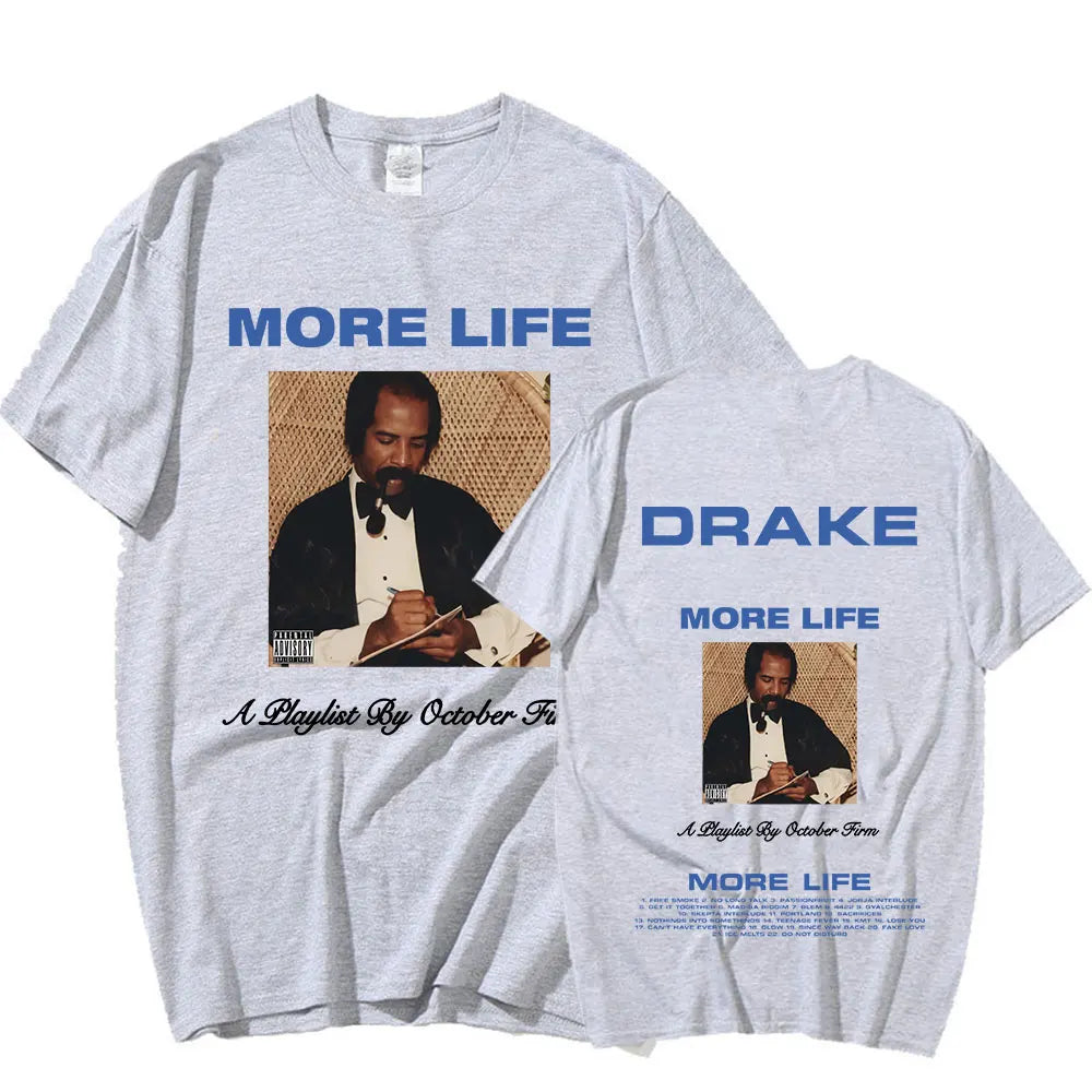Drake T-shirt Music Album More Life Graphic T-shirt
