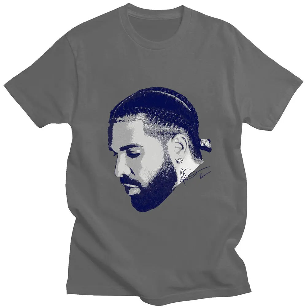 Vintage Rapper Drizzy Drake Print T-shirt