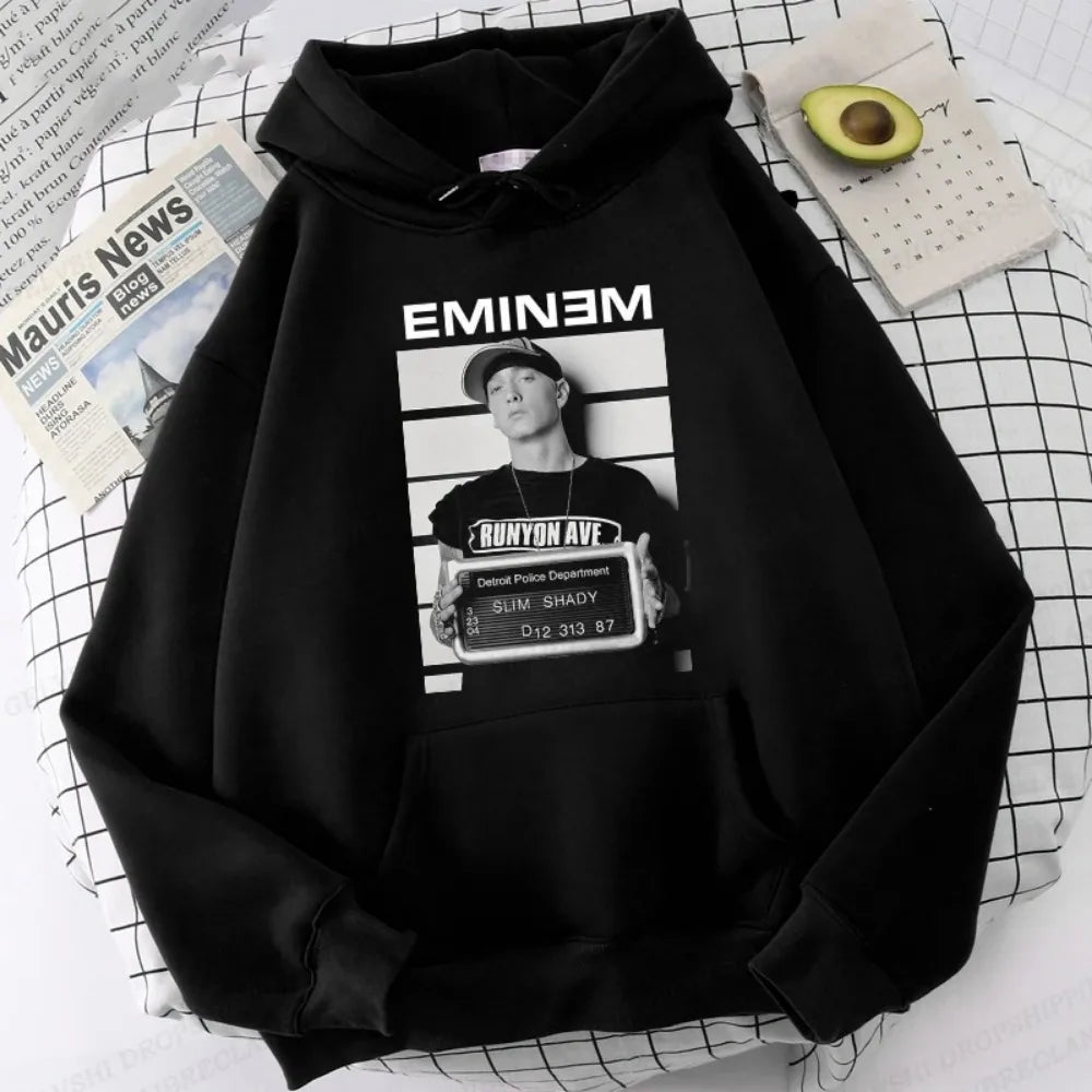 Eminem Print Hoodie Men