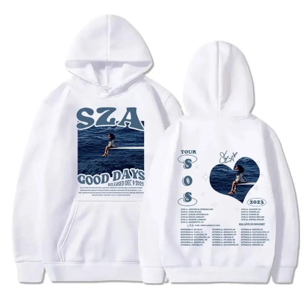 SZA SOS album printed hoodie