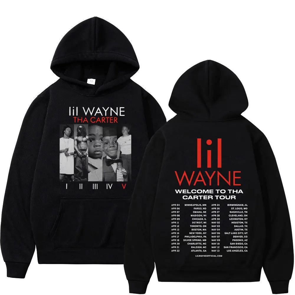 Rapper Lil Wayne Double Sided Print Hoodie