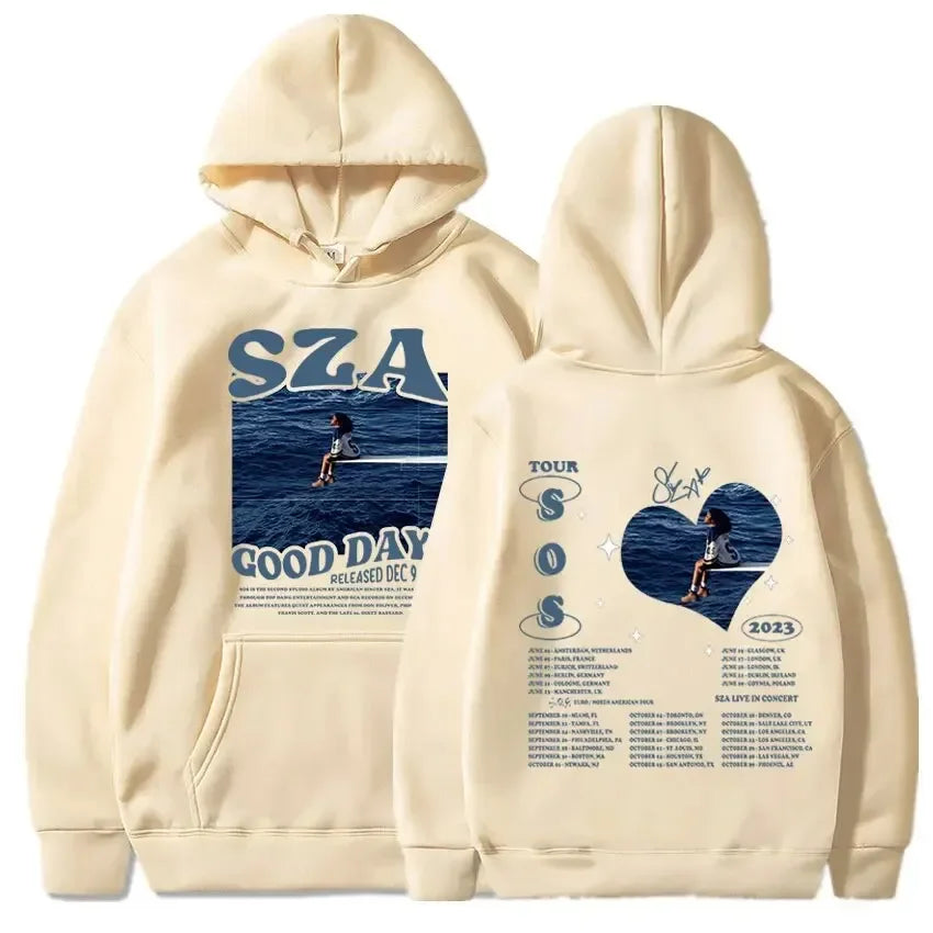 SZA SOS album printed hoodie
