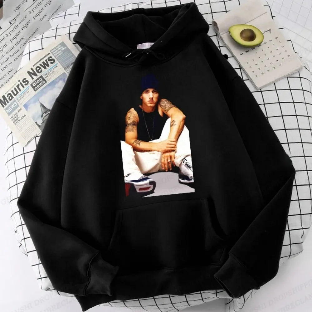 Eminem Print Hoodie Men