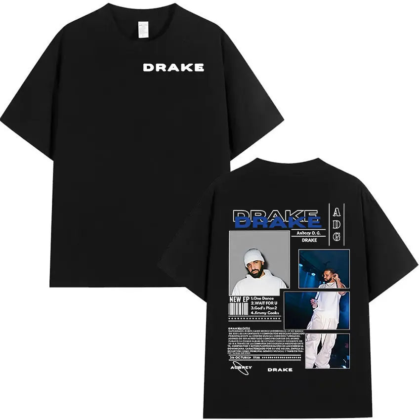Rapper Drake Tour 2025 Album Graphic T Shirt