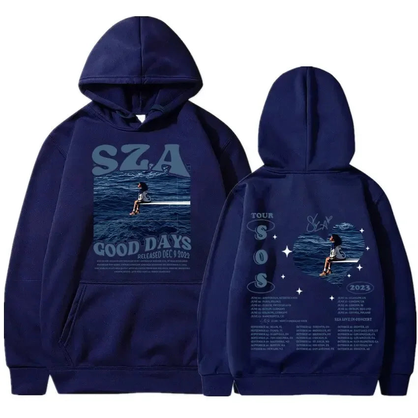 SZA SOS album printed hoodie