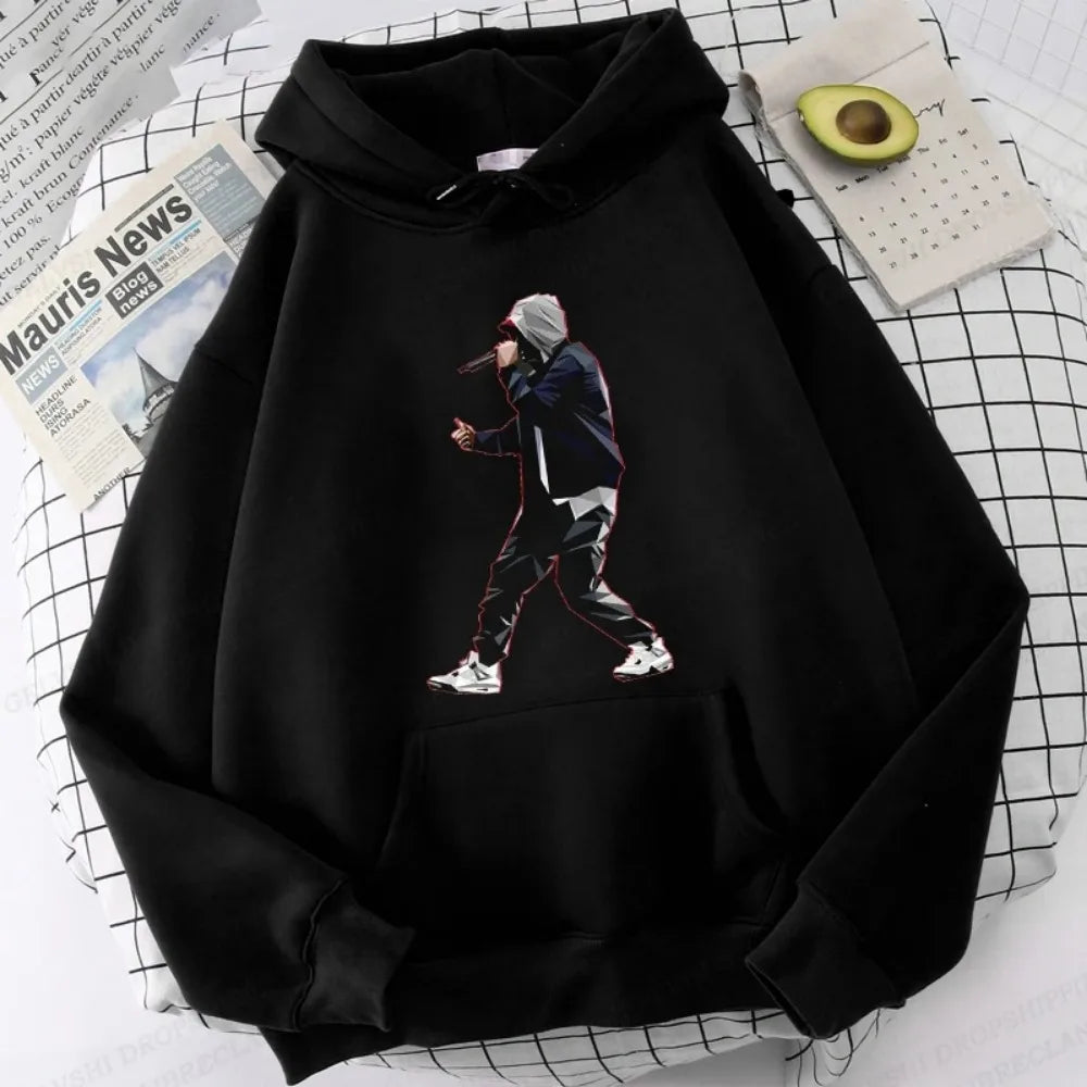 Eminem Print Hoodie Men