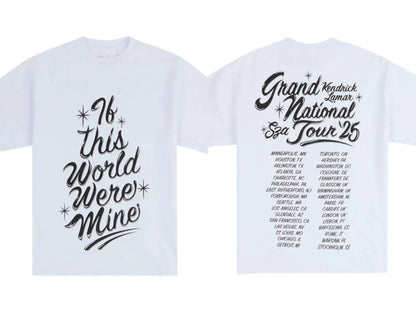 SZA Kendrick Lamar 2025 Global Tour Printed T-Shirt