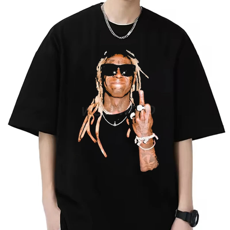 Lil Wayne Graphic T Shirt Printed Vintage Oversized