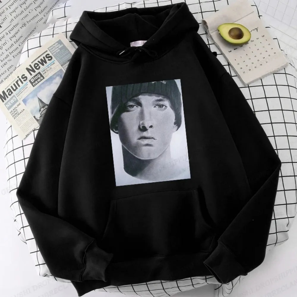 Eminem Print Hoodie Men