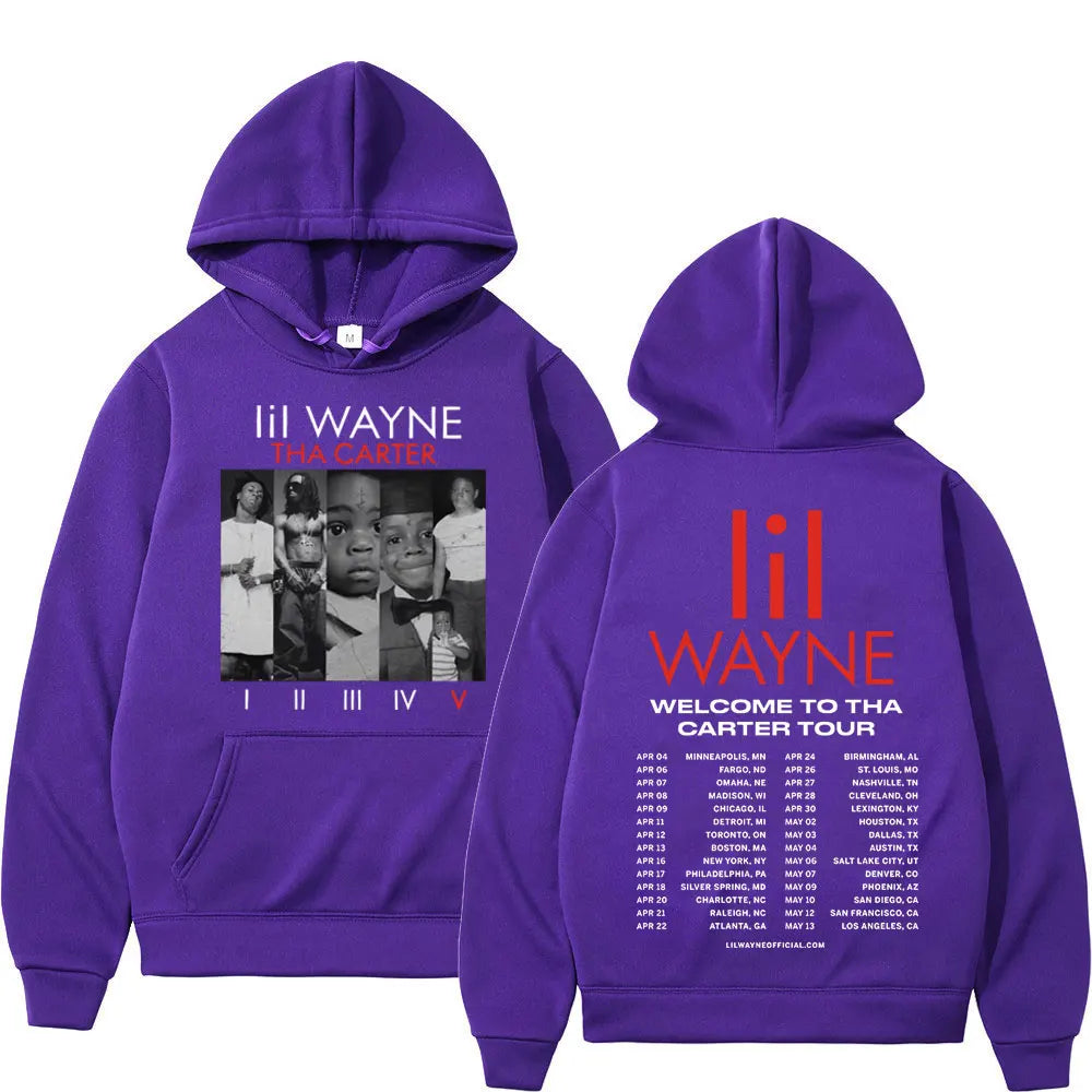 Rapper Lil Wayne Double Sided Print Hoodie