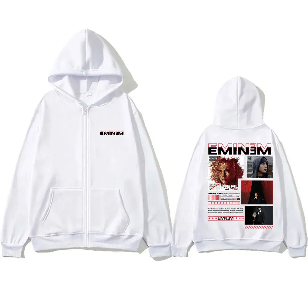 Rapper Eminem Zipper Hoodie