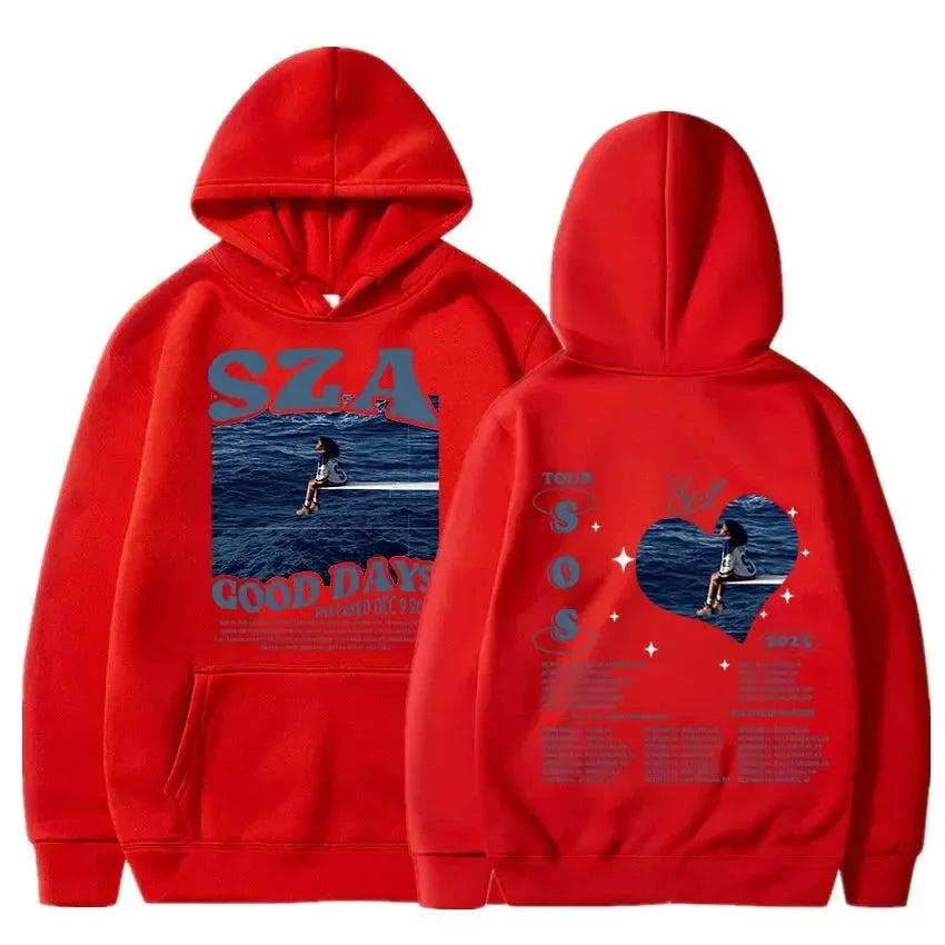 SZA SOS album printed hoodie