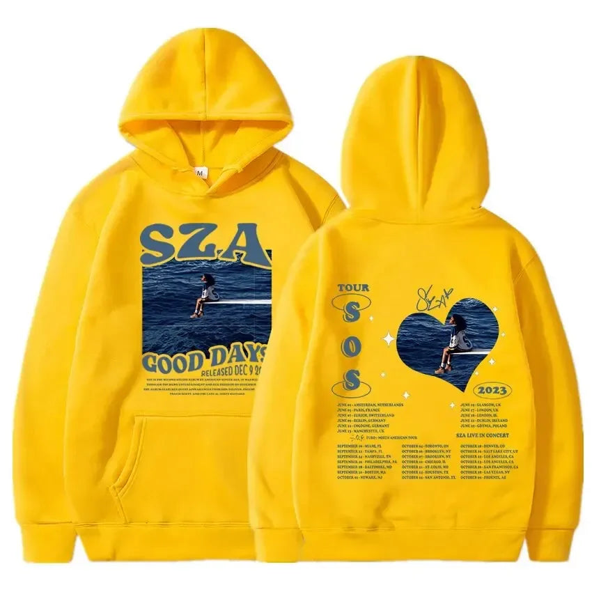 SZA SOS album printed hoodie