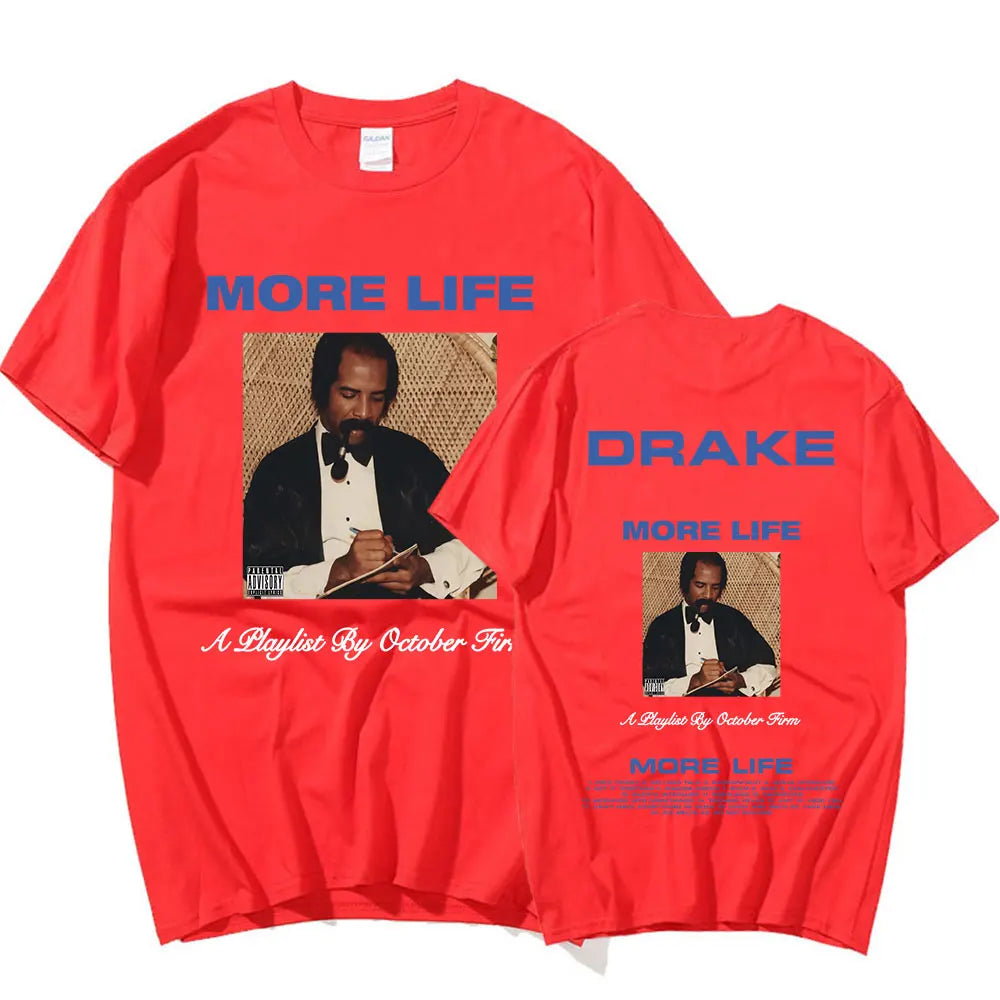Drake T-shirt Music Album More Life Graphic T-shirt