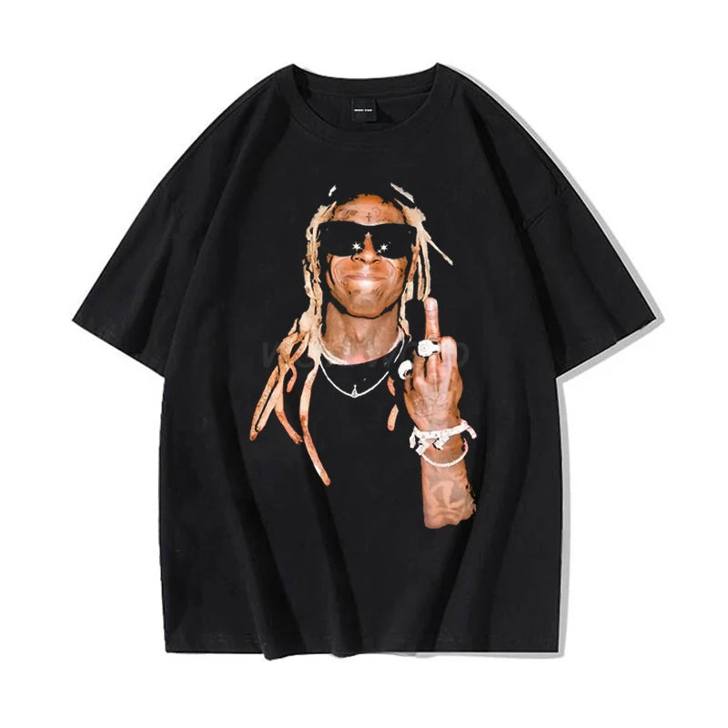 Lil Wayne Graphic T Shirt Printed Vintage Oversized