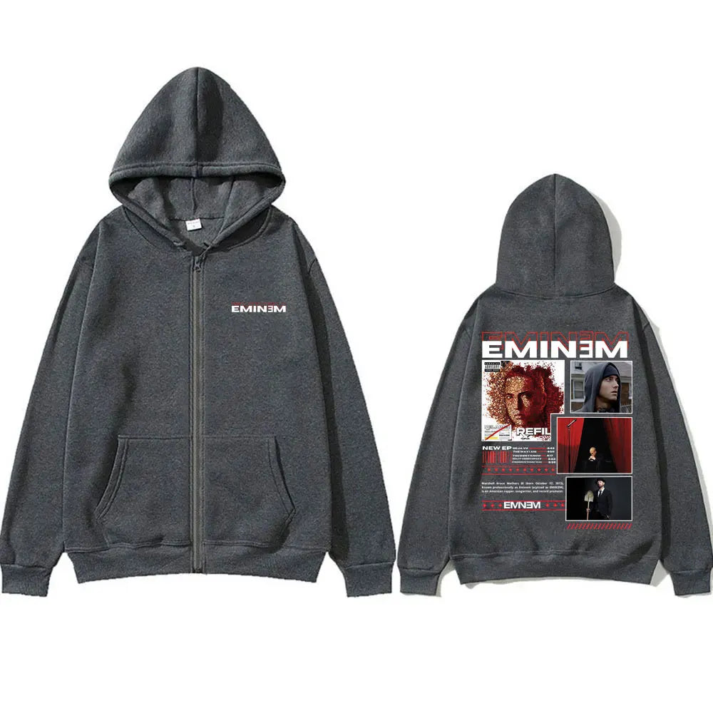 Rapper Eminem Zipper Hoodie