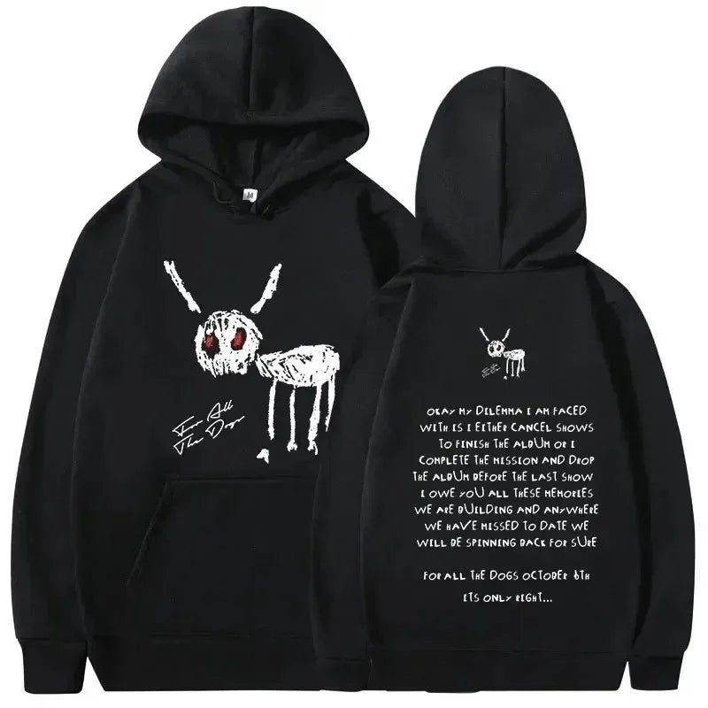 Rapper Drake Music Album Cover Graphic Y2k hoodie