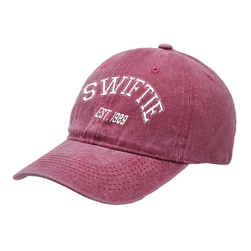Taylors The Swifts Baseball Caps 1989 Printing Hats Retro Fashion Unisex Truck Driver's Father's Sun Hat