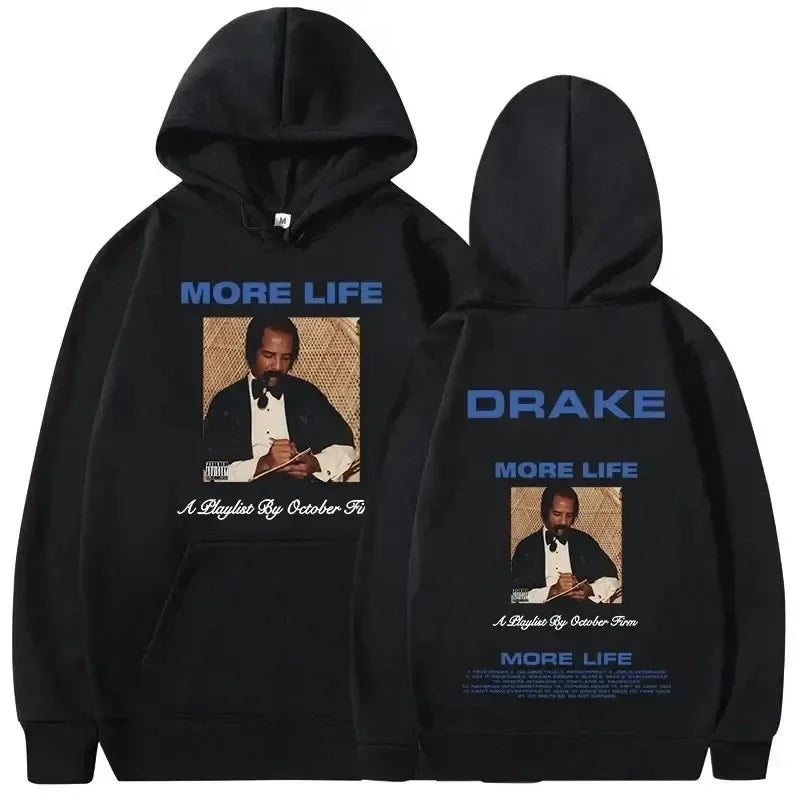 Rapper Drake Music Album Cover Graphic Y2k hoodie