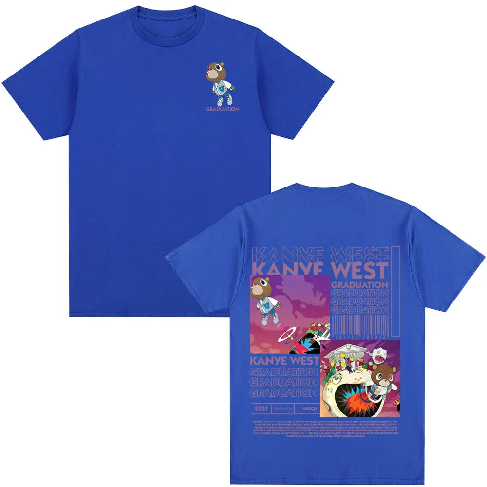 Kanye West Graduation Bear Print T Shirt