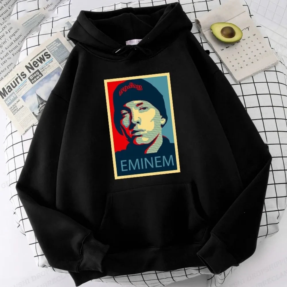 Eminem Print Hoodie Men