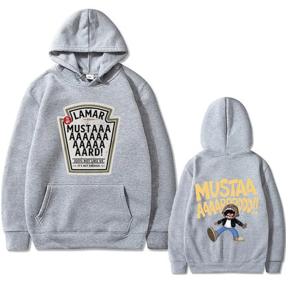 Kendrick Lamar Not Like Us Mustard Double Sided Print Hoodie