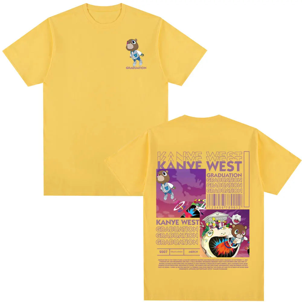 Kanye West Graduation Bear Print T Shirt