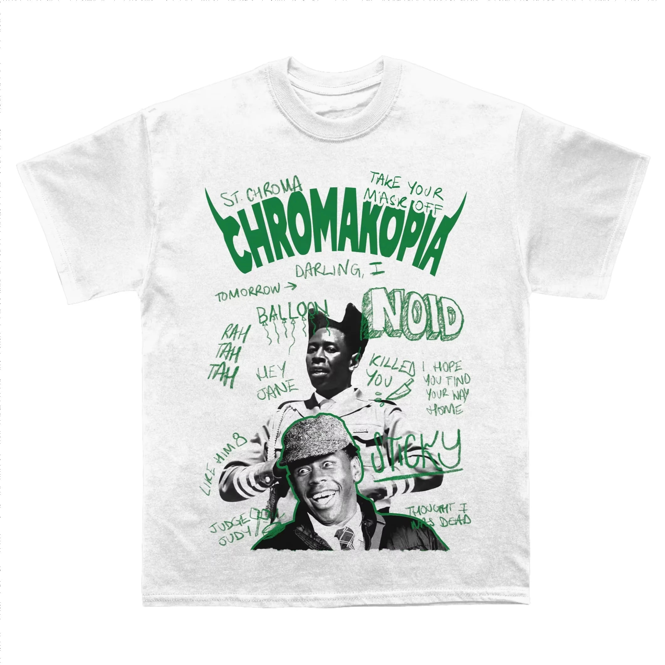 Tyler The Creator Chromakopia Sketchbook T-Shirt