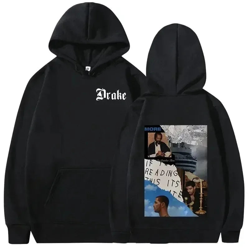 Rapper Drake Music Album Cover Graphic Y2k hoodie