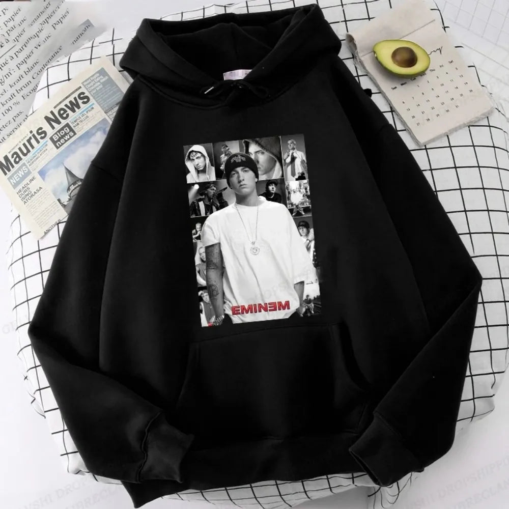 Eminem Print Hoodie Men