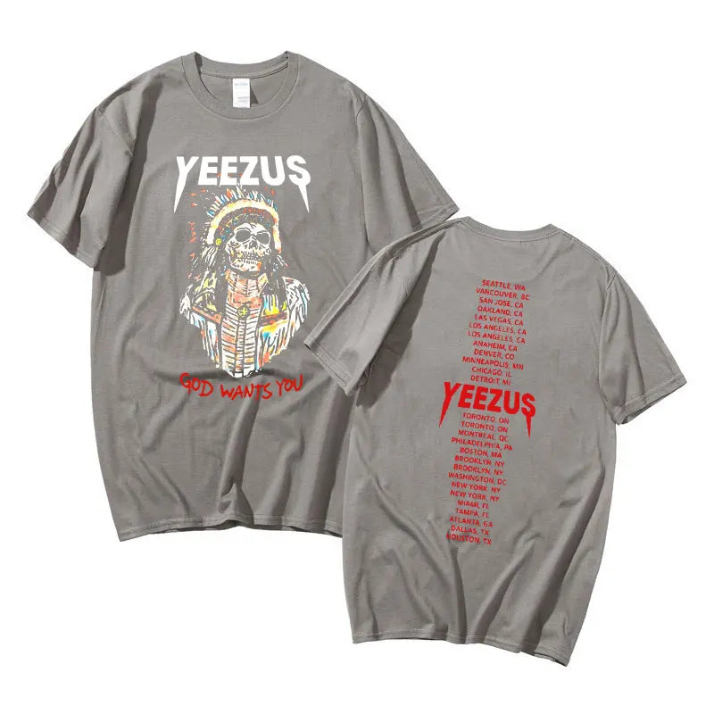 Men Women Hip Hop Vintage T-shirt Oversized