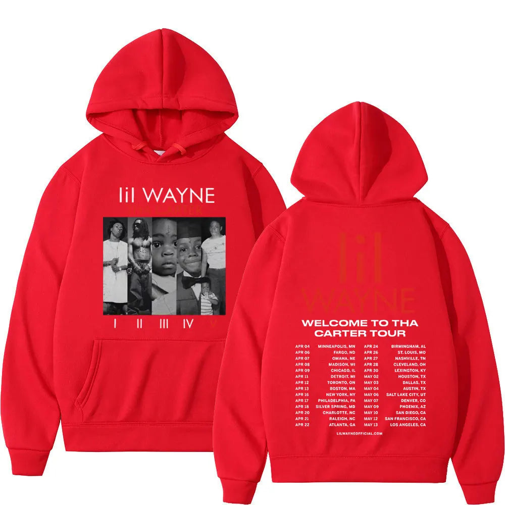 Rapper Lil Wayne Double Sided Print Hoodie
