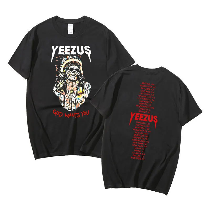 Men Women Hip Hop Vintage T-shirt Oversized