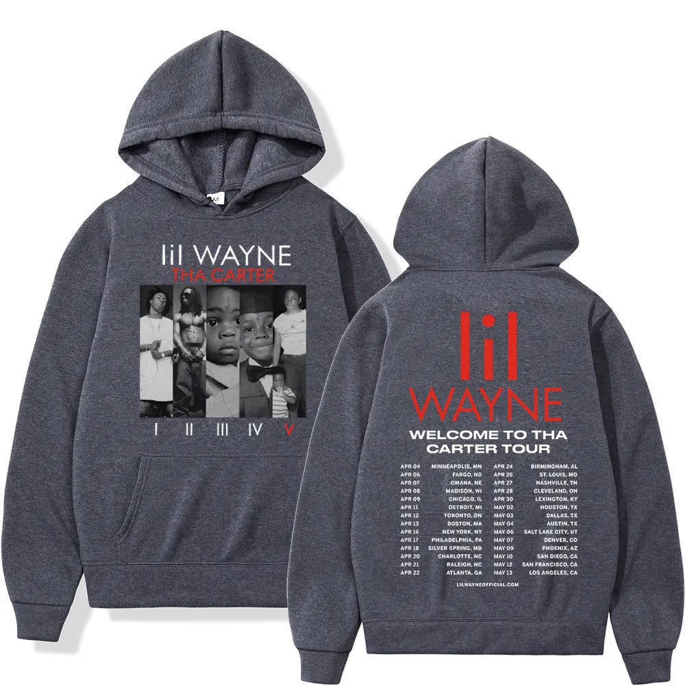 Rapper Lil Wayne Double Sided Print Hoodie