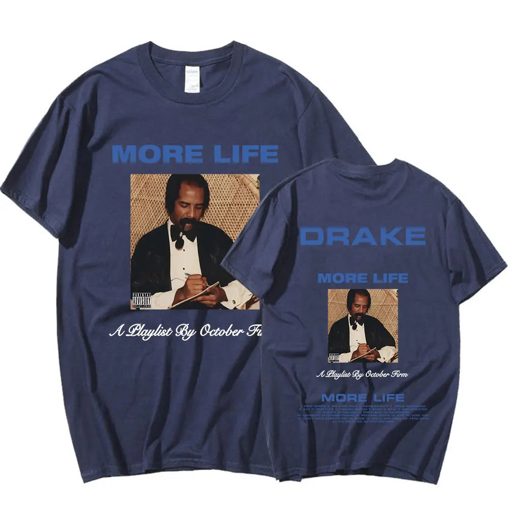 Drake T-shirt Music Album More Life Graphic T-shirt