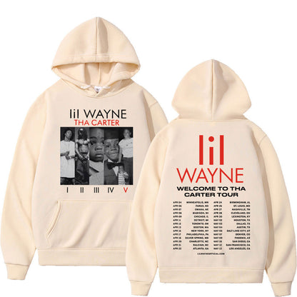 Rapper Lil Wayne Double Sided Print Hoodie