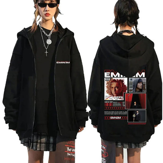 Rapper Eminem Zipper Hoodie