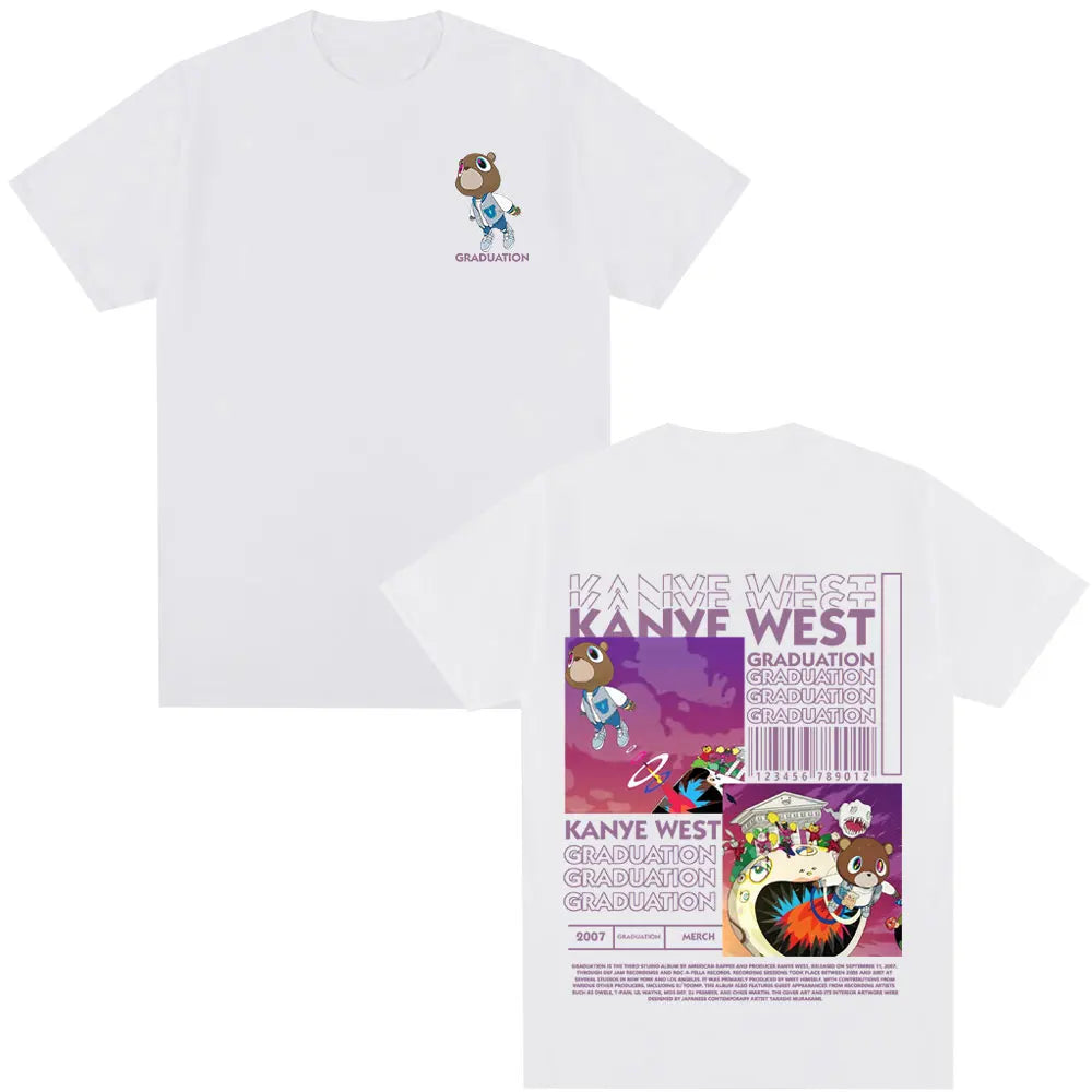 Kanye West Graduation Bear Print T Shirt
