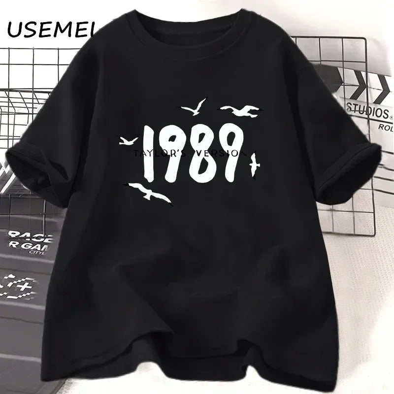 Taylors 1989 Swiftie Merche Era T-shirts for Women Streetwear O Neck Summer Short Sleeve Womens Clothing Tees Unisex Oversized