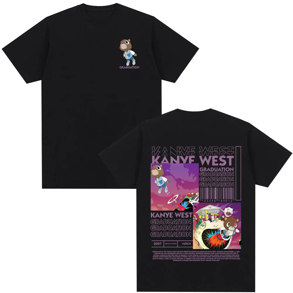 Kanye West Graduation Bear Print T Shirt