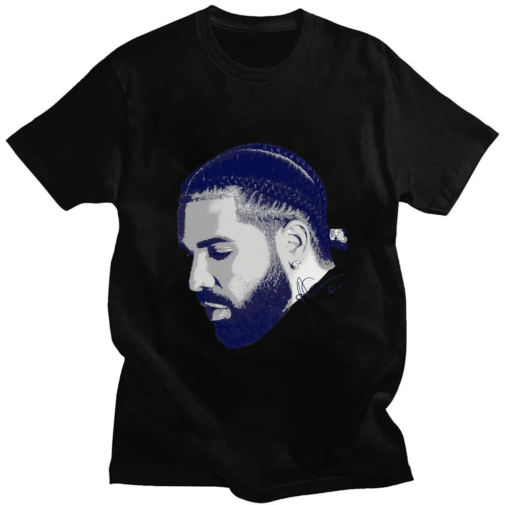 Vintage Rapper Drizzy Drake Print T-shirt
