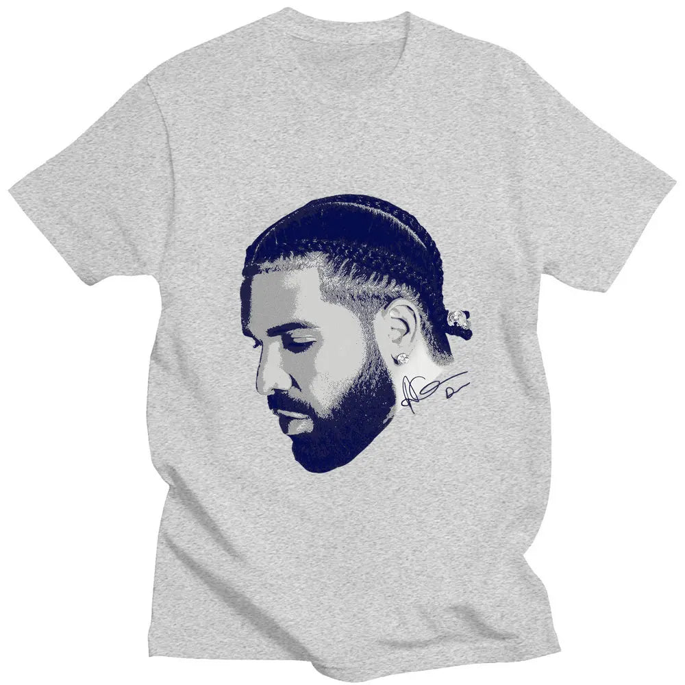 Vintage Rapper Drizzy Drake Print T-shirt