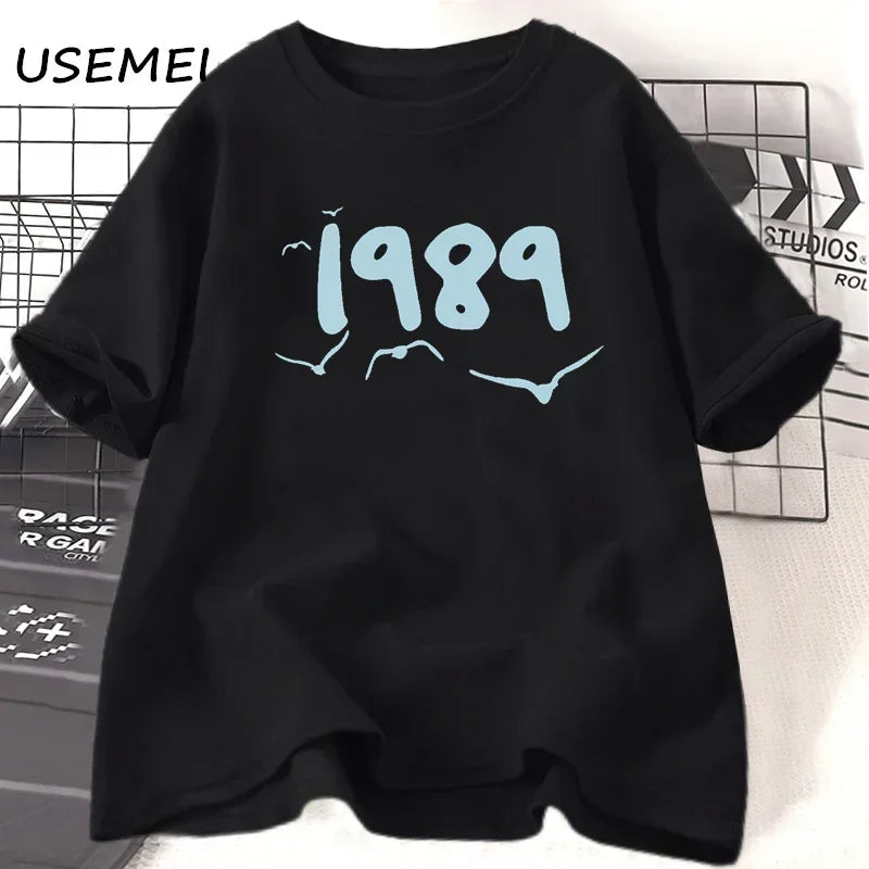 Taylors 1989 Swiftie Merche Era T-shirts for Women Streetwear O Neck Summer Short Sleeve Womens Clothing Tees Unisex Oversized